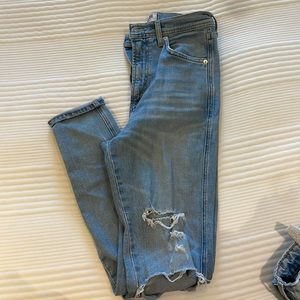AGOLDE ripped skinny jean